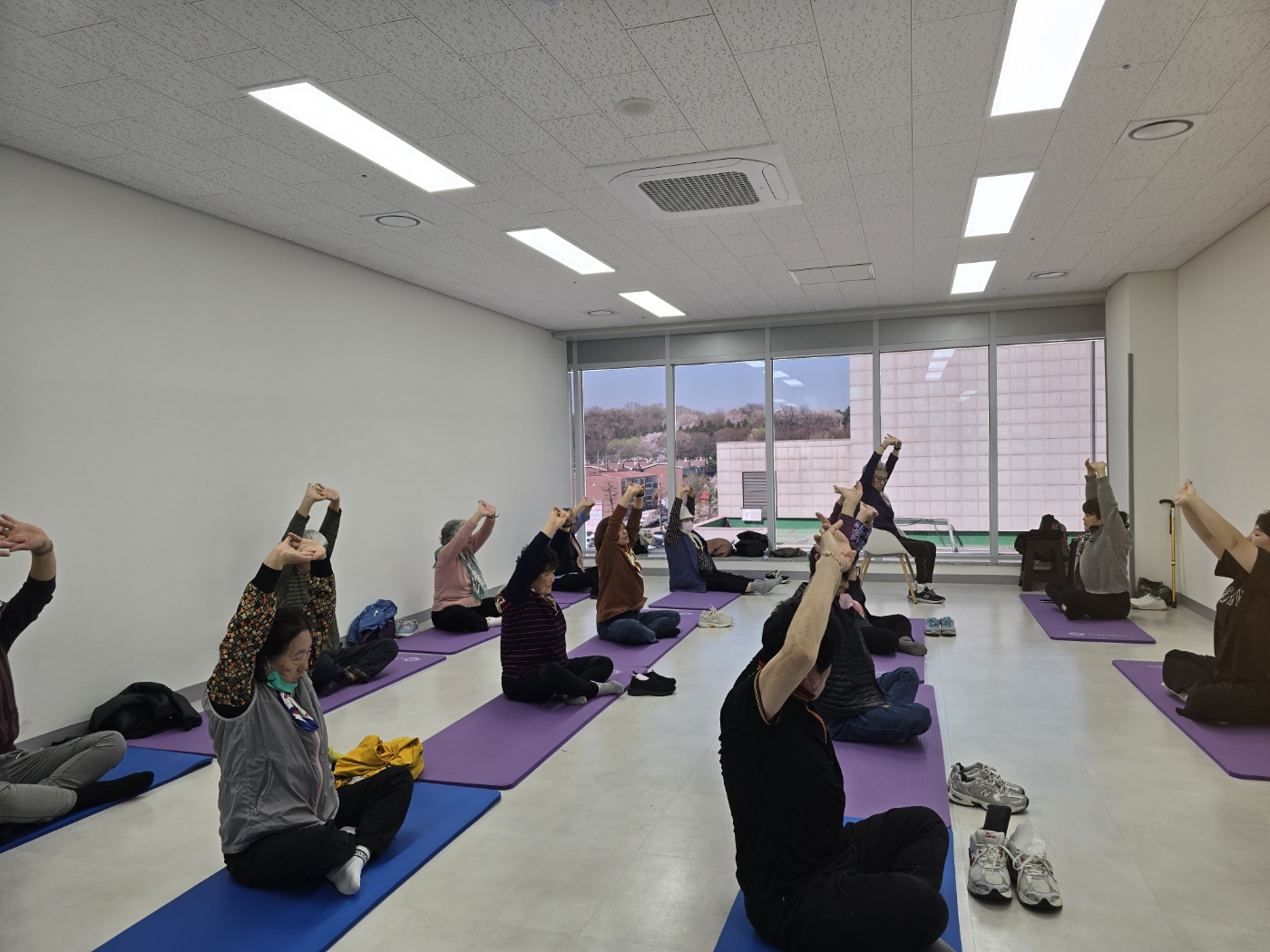 [농아인어르신 쉼마루] 벚꽃 흩날리는 수요일, 쉼마루 어르신들의 건강 데이트!